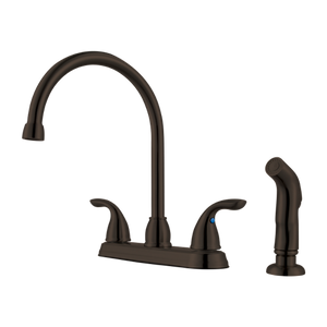 Pfirst Two-Handle Kitchen Faucet in Tuscan Bronze