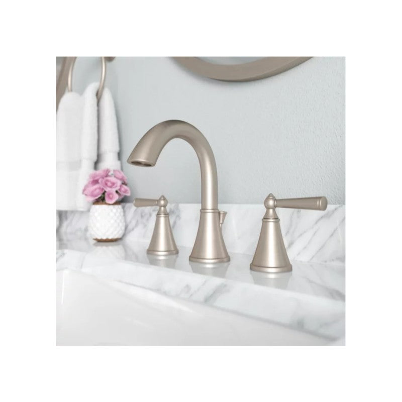 Saxton Two-Handle Bathroom Faucet in Brushed Nickel