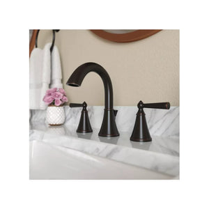 Saxton Two-Handle Bathroom Faucet in Tuscan Bronze
