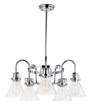 Seafarer 10.75' Chandelier with 5 Lights with bulbs included - Polished Chrome