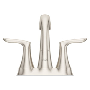 Weller Centerset Two-Handle Bathroom Faucet in Brushed Nickel