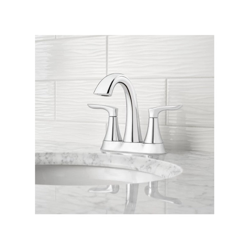 Weller Centerset Two-Handle Bathroom Faucet in Polished Chrome
