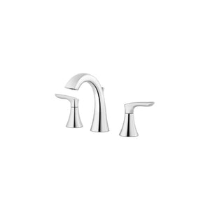 Weller Widespread Two-Handle Bathroom Faucet in Polished Chrome