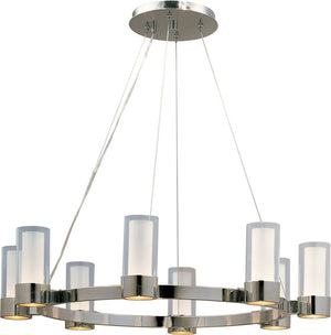 Silo 32' x 7' Single-Tier Chandelier with 8 Lights (with G9 LED bulb)
