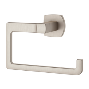 Pfister Deckard 7 Flat J Hook Towel Ring in Brushed Nickel BRB DA1K Vevano