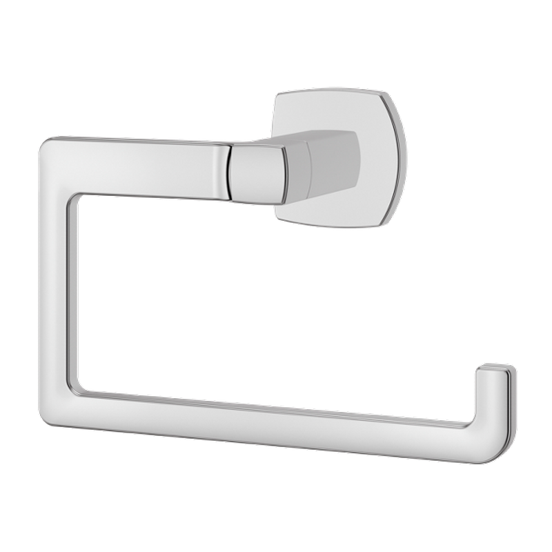 Deckard 7' Flat J-Hook Towel Ring in Polished Chrome