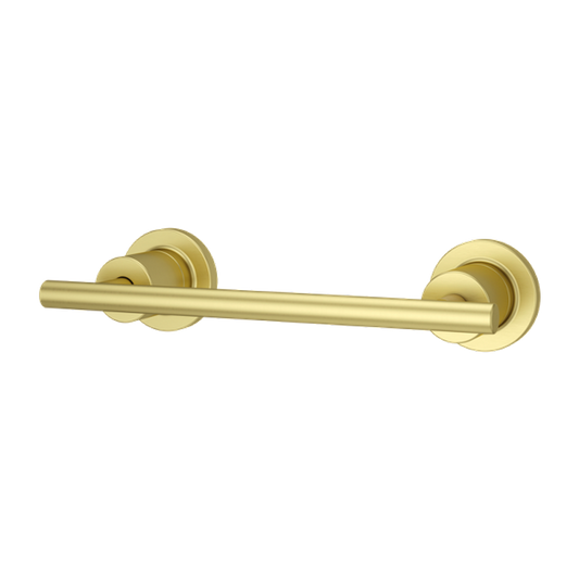 Contempra 9.19" Round-Bar Toilet Paper Holder in Brushed Gold