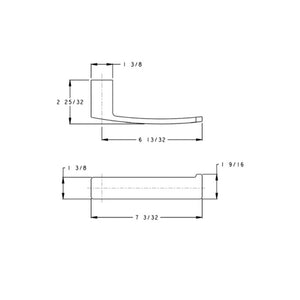 Kenzo 7.09' Flat Bar Toilet Paper Holder in Brushed Nickel