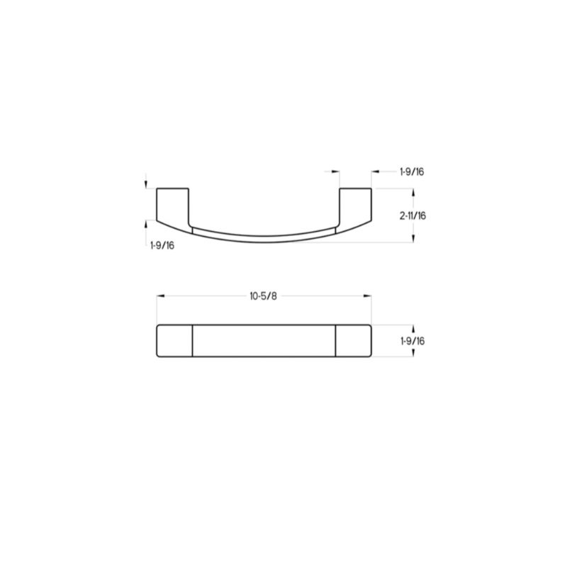 Kenzo 10.63' Flat Arch Towel Ring in Brushed Nickel