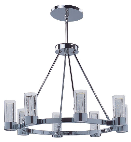 Sync 32" 16 Light Single-Tier Chandelier in Polished Chrome