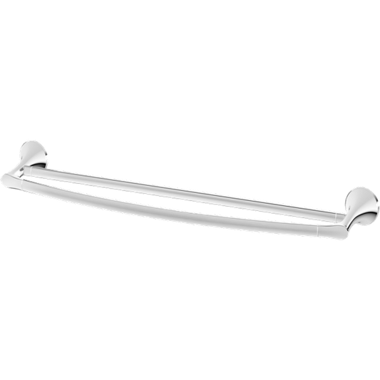 Rhen 26.28" Flat Arch Double Towel Bar in Polished Chrome
