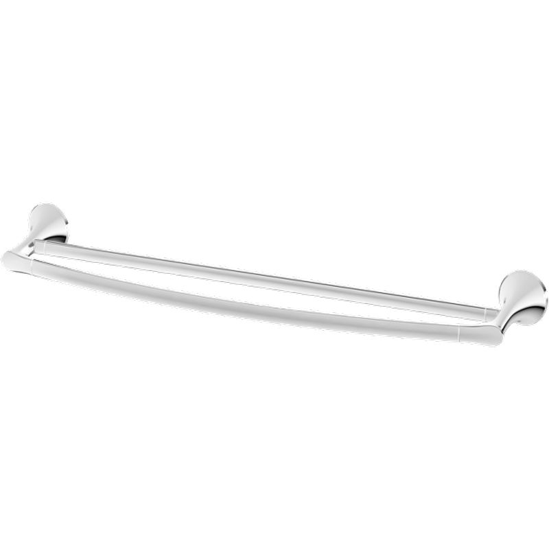 Rhen 26.28' Flat Arch Double Towel Bar in Polished Chrome