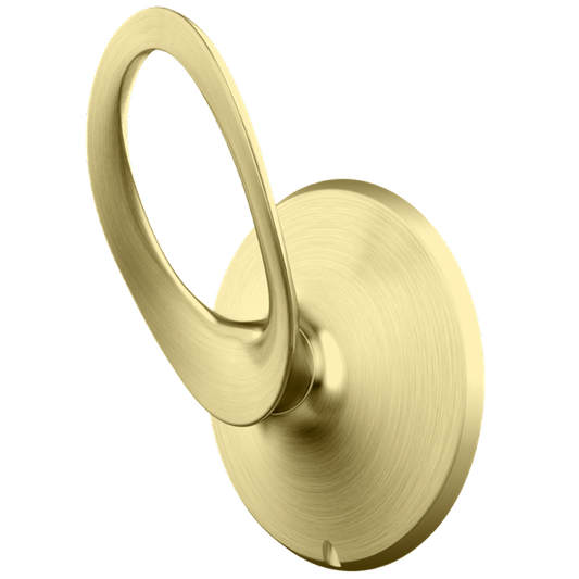 Rhen 2.28" Flat Oval Robe Hook in Brushed Gold