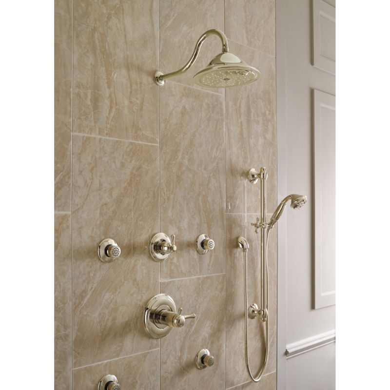 Universal Showering Components Hand Shower in Polished Nickel with Slide Bar