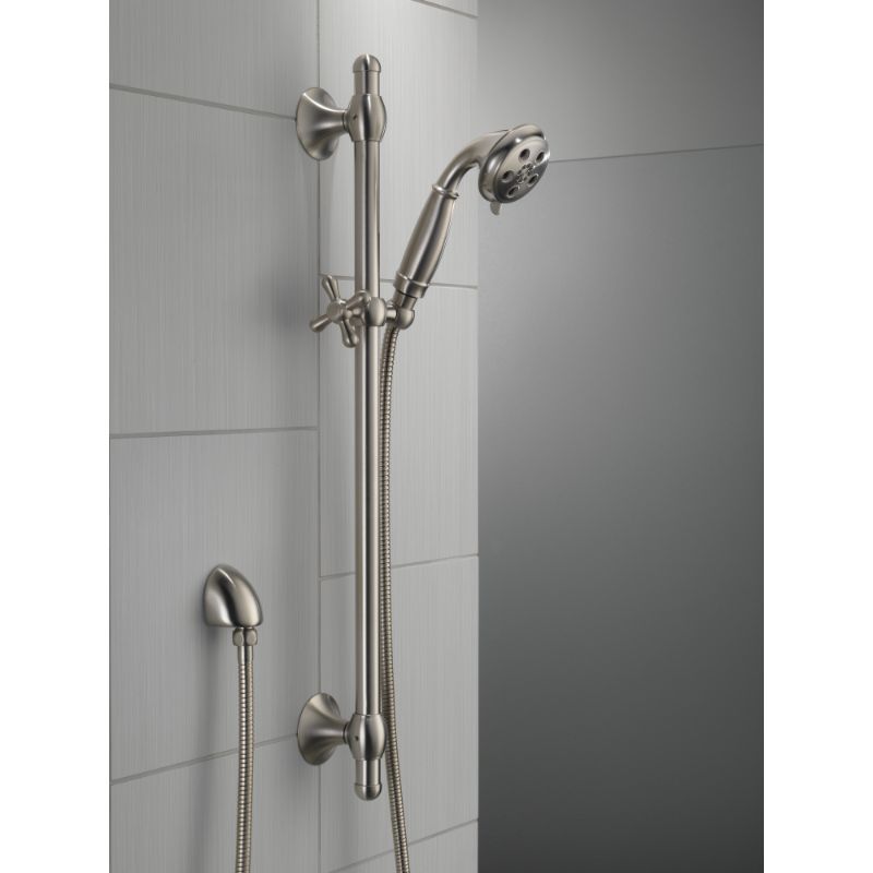 Universal Showering Components 29' Hand Shower in Stainless with Slide Bar - 3 Spray Settings