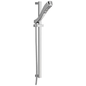 Universal Showering Components Hand Shower in Chrome with Slide Bar - 4 Spray Settings