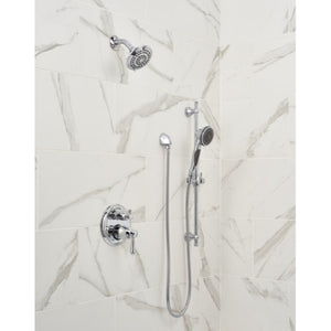 Universal Showering Showerhead in Chrome with 5 Spray Settings - 4.94' Width