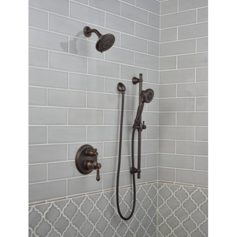 Universal Showering Showerhead in Venetian Bronze with 5 Spray Settings - 4.94' Width