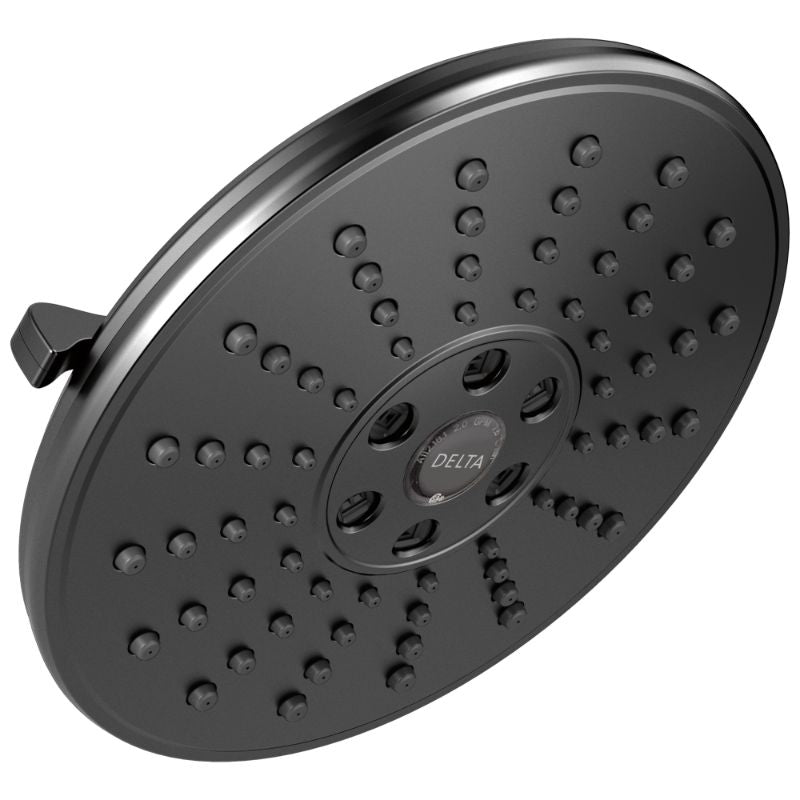 Universal Showering Round Showerhead in Matte Black - 3 Spray Settings