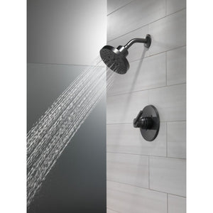 Universal Showering Components Round Showerhead in Matte Black - 3 Spray Settings