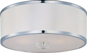 Metro 15.75' 3 Light Semi-Flush Mount in Polished Chrome