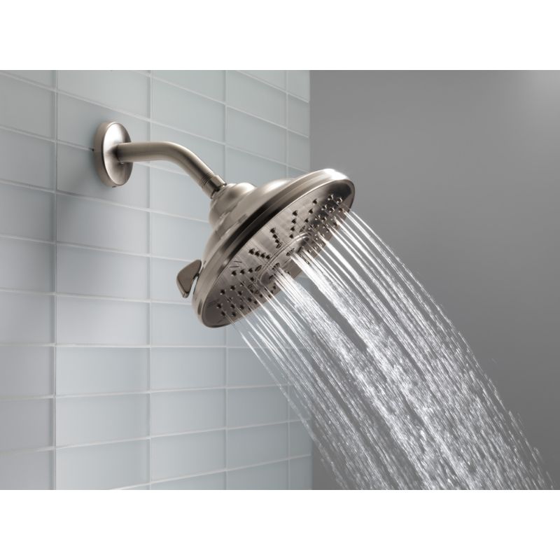 Universal Showering Components 8.16' Showerhead in Stainless - 3 Spray Settings