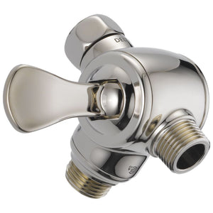 Universal Showering Shower Arm Diverter in Polished Nickel