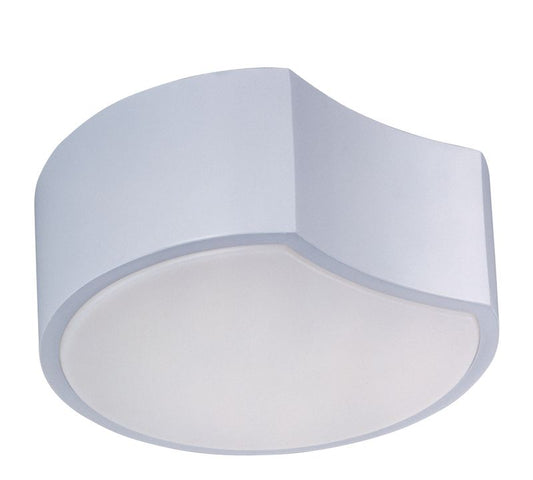 Cells 10" Single Light Flush Mount in Matte White