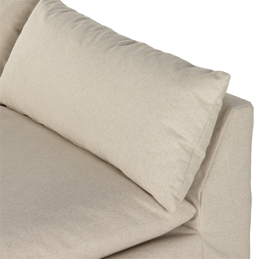 Atelier Grant Slipcover 3 Piece Sectional - 114' - Natural
