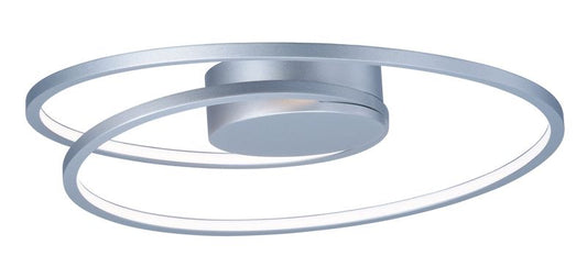 Cycle 18.25" Single Light Flush Mount in Matte Silver