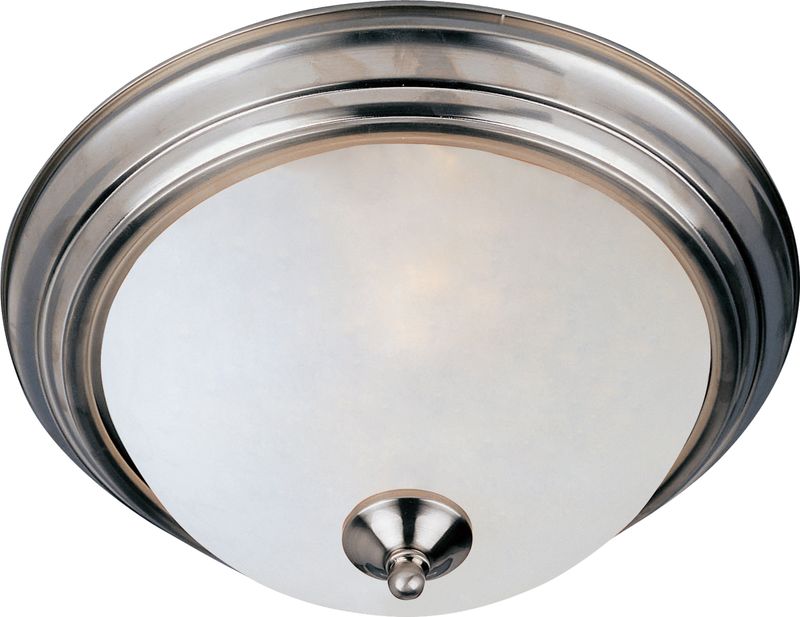 Essentials - 584x 11.5' Single Light Flush Mount in Satin Nickel with Frosted Glass Finish