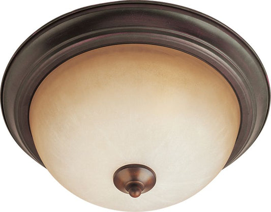 Essentials - 584x 13.5" 2 Light Flush Mount in Oil Rubbed Bronze with Wilshire Glass Finish