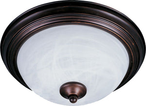 Essentials - 584x 11.5' Single Light Flush Mount in Oil Rubbed Bronze with Ice Glass Finish