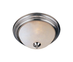 Essentials - 584x 11.5' 2 Light Flush Mount in Satin Nickel with Frosted Glass Finish