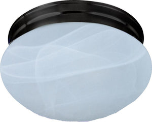 Essentials - 588x 9' 2 Light Flush Mount in Oil Rubbed Bronze with Marble Glass Finish