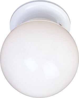 Essentials - 588x 6' Single Light Flush Mount in White