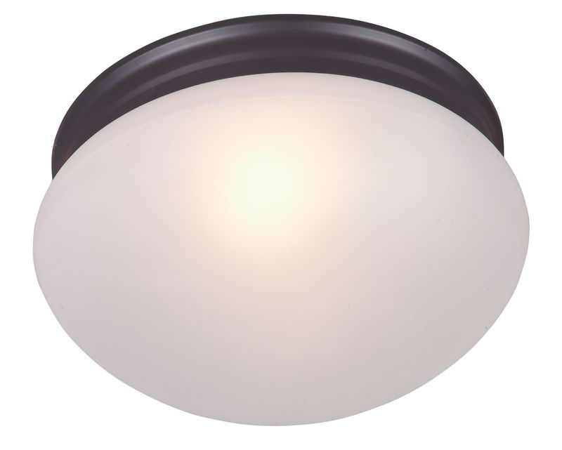 Essentials - 588x 9' 2 Light Flush Mount in Oil Rubbed Bronze with Frosted Glass Finish