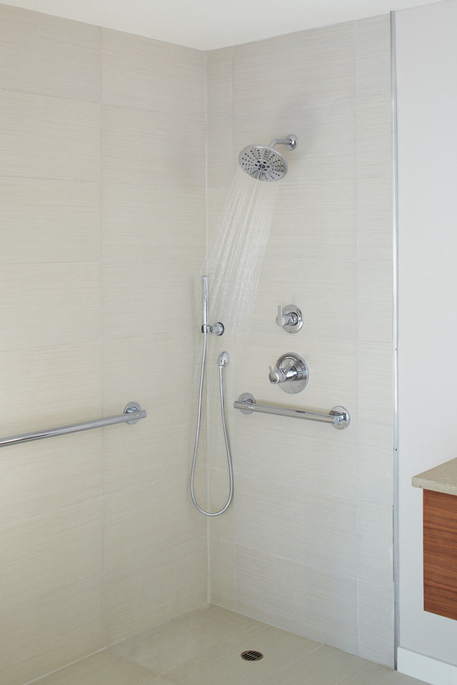 Compel Two-Handle Shower Only in Chrome
