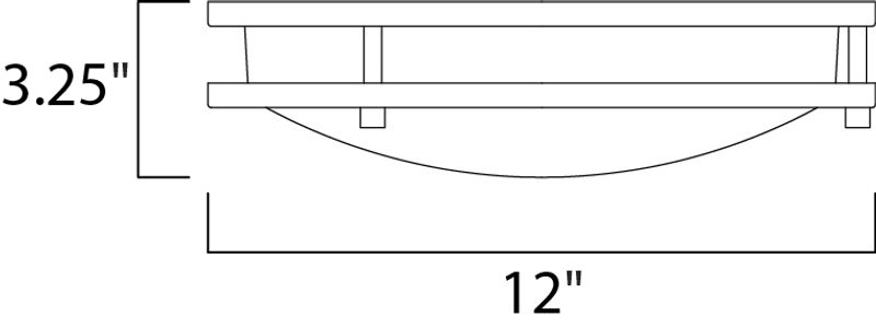 Linear 12' Single Light Flush Mount in Satin Nickel