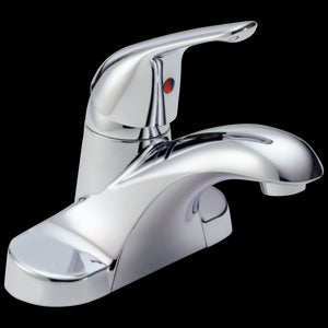 Foundations Centerset Single Lever Handle Bathroom Faucet in Chrome
