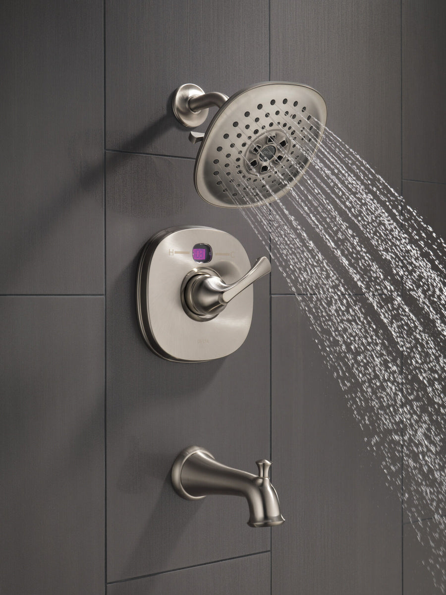 Universal Showering Components 7.75' Showerhead in Stainless - 3 Spray Settings