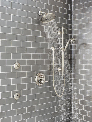 Universal Showering Components 8.25' Showerhead in Stainless - 3 Spray Settings
