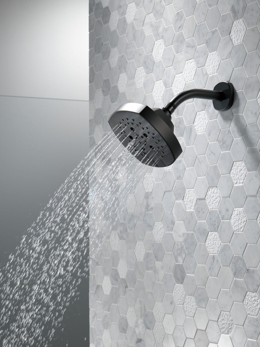 Universal Showering Components 1.75 gpm Showerhead in Matte Black - 5 Spray Settings