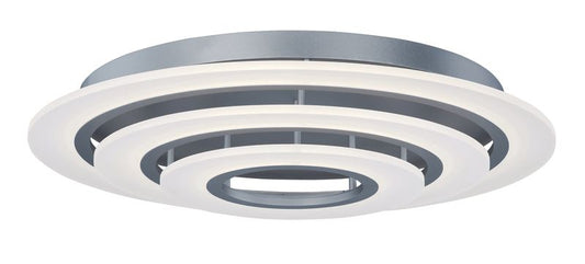 Saturn II 31.5" 3 Light Flush Mount in Matte Silver