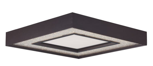 Splendor 15.5" Single Light Flush Mount in Bronze