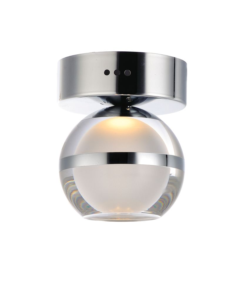 Swank 4.75' Single Light Wall Sconce in Polished Chrome