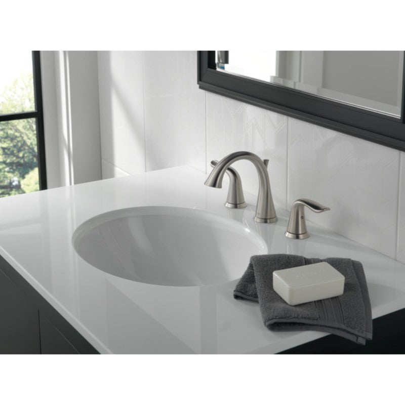 Lahara Widespread Two-Handle Bathroom Faucet in Stainless