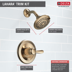 Lahara Single-Handle Shower Only in Champagne Bronze