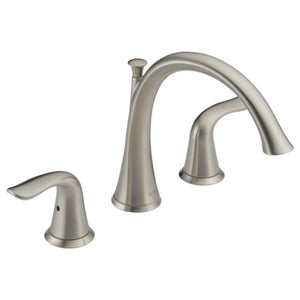 Lahara Two-Handle Roman Tub Faucet in Stainless