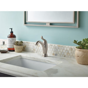 Linden Single-Hole Single-Handle Bathroom Faucet in Stainless